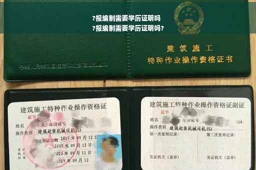 ?报编制需要学历证明吗
?报编制需要学历证明吗?