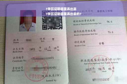 ?学历证明哪里弄出来
?学历证明哪里弄出来的?