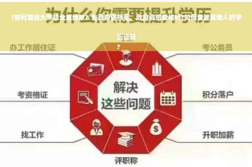 ?如何查找大学毕业成绩单？去政府调档案，政府会给查询吗?如何查找其他人的学历证明
?