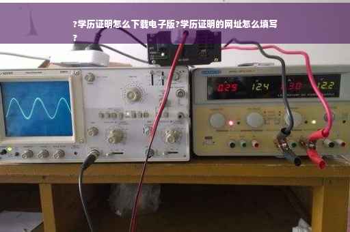 ?学历证明怎么下载电子版?学历证明的网址怎么填写
?