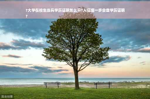 ?大学在校生当兵学历证明怎么开?入伍哪一步会查学历证明
?