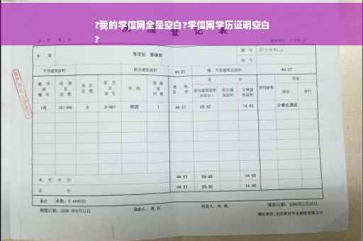 ?我的学信网全是空白?学信网学历证明空白
?