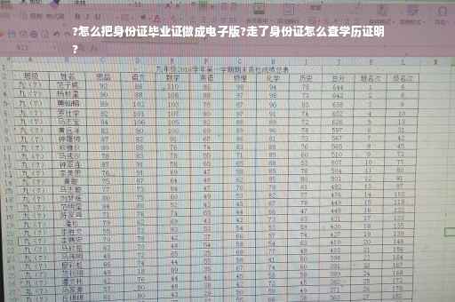 ?怎么把身份证毕业证做成电子版?走了身份证怎么查学历证明
?