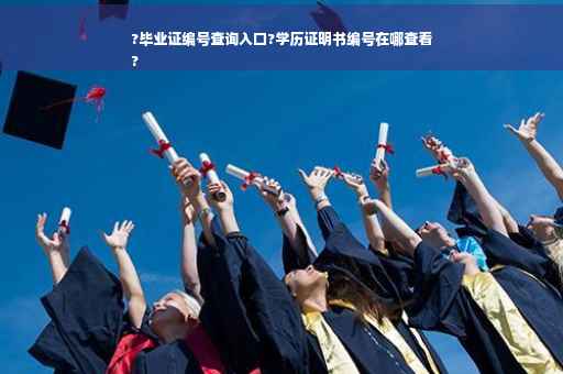 ?毕业证编号查询入口?学历证明书编号在哪查看
?