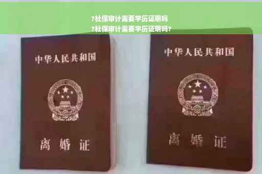 ?社保审计需要学历证明吗
?社保审计需要学历证明吗?