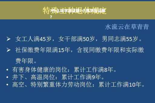 ?什么叫学籍证明?小孩学历证明
?