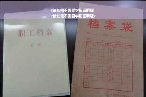 ?策划需不需要学历证明呢
?策划需不需要学历证明呢?