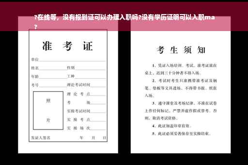 ?在线等，没有报到证可以办理入职吗?没有学历证明可以入职ma
?