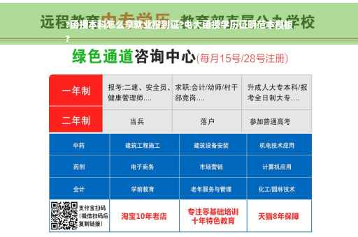 ?函授本科怎么拿就业报到证?电大函授学历证明范本模板
?