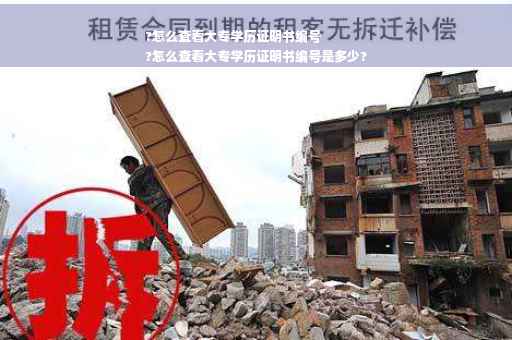 ?怎么查看大专学历证明书编号
?怎么查看大专学历证明书编号是多少?
