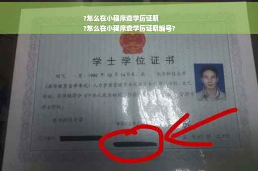 ?怎么在小程序查学历证明
?怎么在小程序查学历证明编号?