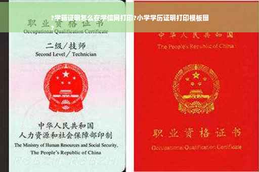 ?学籍证明怎么在学信网打印?小学学历证明打印模板图
?