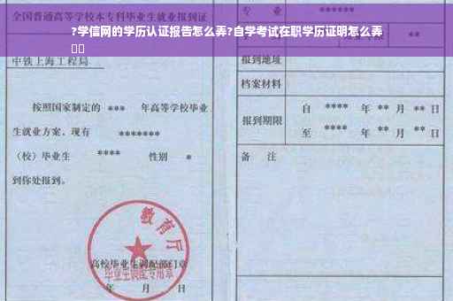 ?学信网的学历认证报告怎么弄?自学考试在职学历证明怎么弄
⚡️