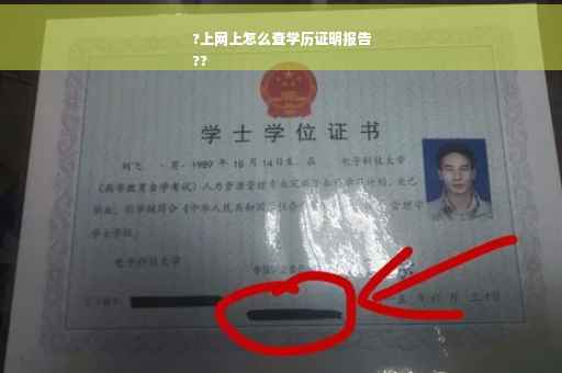 ?上网上怎么查学历证明报告
??