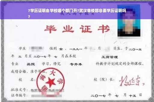 ?学历证明由学校哪个部门开?武汉售楼部非要学历证明吗
?