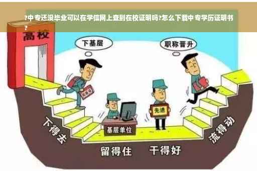 ?中专还没毕业可以在学信网上查到在校证明吗?怎么下载中专学历证明书
?