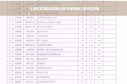 ?上海文思海辉公司怎么样?文思海辉入职学历证明
?