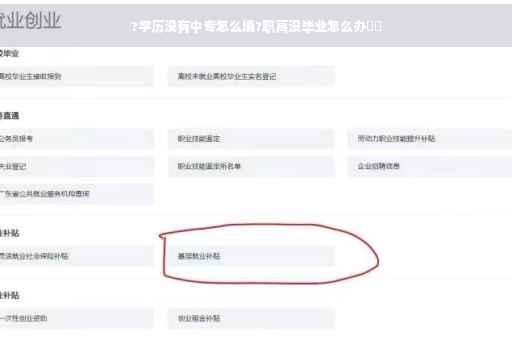 ?学历没有中专怎么填?职高没毕业怎么办⚡️