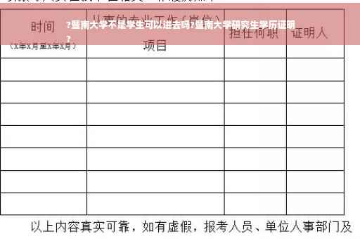 ?暨南大学不是学生可以进去吗?暨南大学研究生学历证明
?