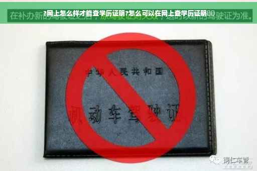 ?网上怎么样才能查学历证明?怎么可以在网上查学历证明⚡️