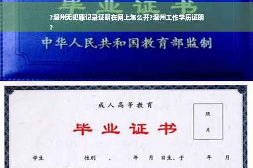 ?温州无犯罪记录证明在网上怎么开?温州工作学历证明
?