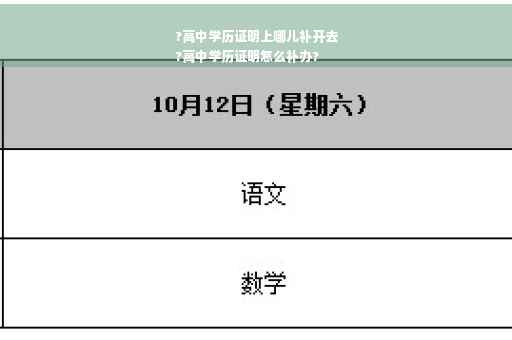 ?高中学历证明上哪儿补开去
?高中学历证明怎么补办?