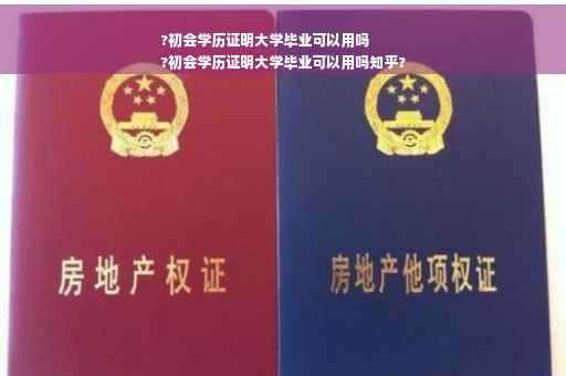 ?初会学历证明大学毕业可以用吗
?初会学历证明大学毕业可以用吗知乎?