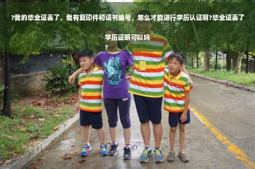 ?我的毕业证丢了，我有复印件和证书编号，怎么才能进行学历认证啊?毕业证丢了学历证明可以吗
?