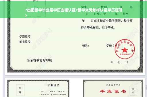 ?出国留学毕业后学历去哪认证?留学文凭怎样认证学历证明
?