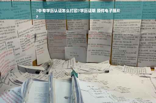 ?中专学历认证怎么打印?学历证明 原件电子图片
?