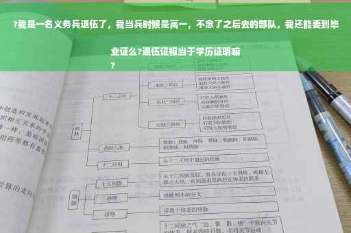 ?我是一名义务兵退伍了，我当兵时候是高一，不念了之后去的部队，我还能要到毕业证么?退伍证相当于学历证明嘛
?