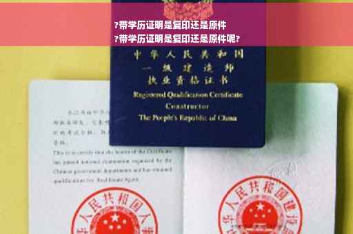 ?带学历证明是复印还是原件
?带学历证明是复印还是原件呢?