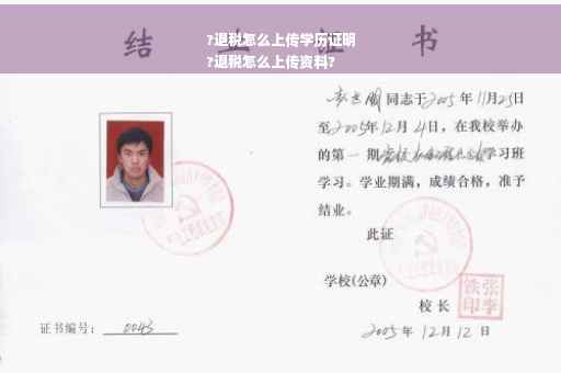 ?退税怎么上传学历证明
?退税怎么上传资料?