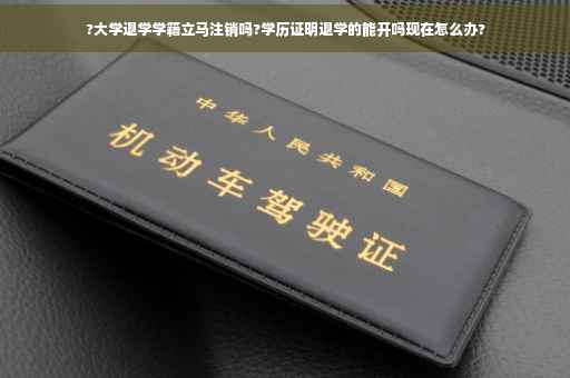 ?大学退学学籍立马注销吗?学历证明退学的能开吗现在怎么办?