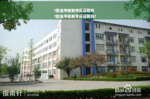 ?职业学校有学历证明吗
?职业学校有学历证明吗?