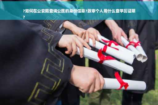 ?如何在公安局查询公民的身份信息?政审个人用什么查学历证明
?