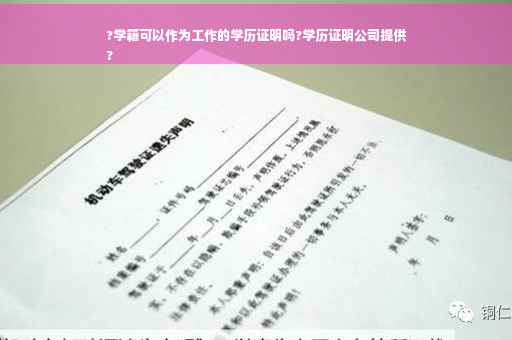 ?学籍可以作为工作的学历证明吗?学历证明公司提供
?