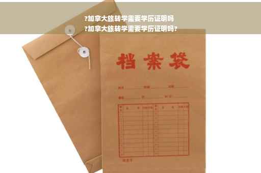 ?加拿大旅转学需要学历证明吗
?加拿大旅转学需要学历证明吗?