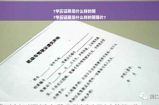 ?学历证明是什么样的啊
?学历证明是什么样的啊图片?