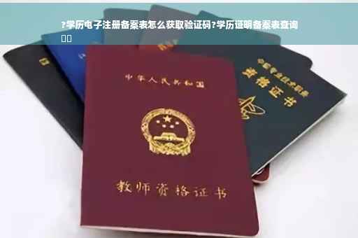 ?学历电子注册备案表怎么获取验证码?学历证明备案表查询
⚡️