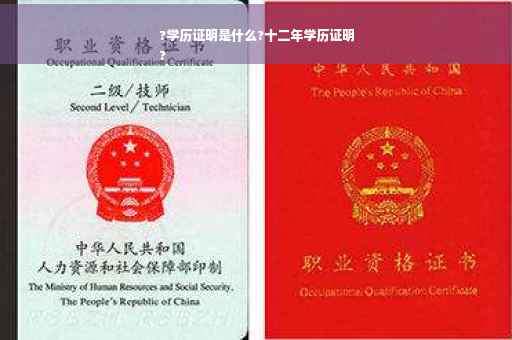 ?学历证明是什么?十二年学历证明
?