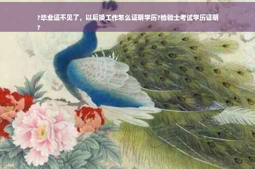 ?毕业证不见了，以后换工作怎么证明学历?检验士考试学历证明
?