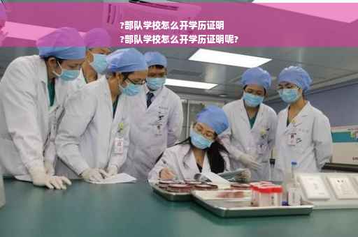 ?部队学校怎么开学历证明
?部队学校怎么开学历证明呢?
