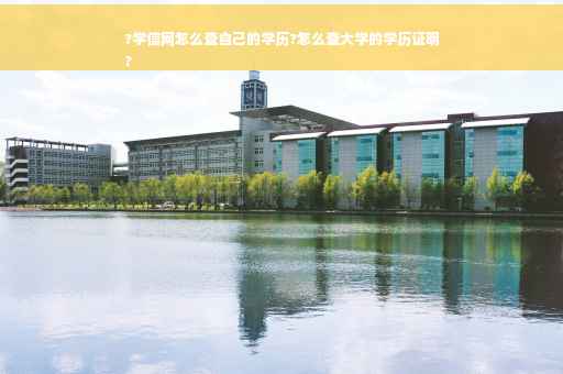 ?学信网怎么查自己的学历?怎么查大学的学历证明
?