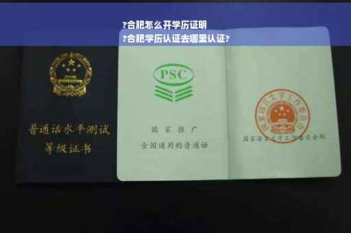?合肥怎么开学历证明
?合肥学历认证去哪里认证?