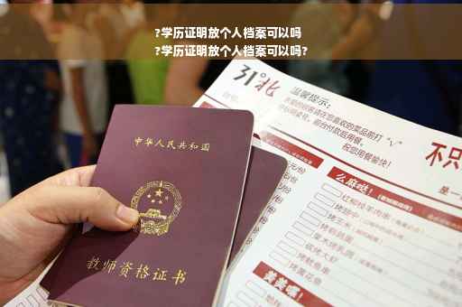 ?学历证明放个人档案可以吗
?学历证明放个人档案可以吗?