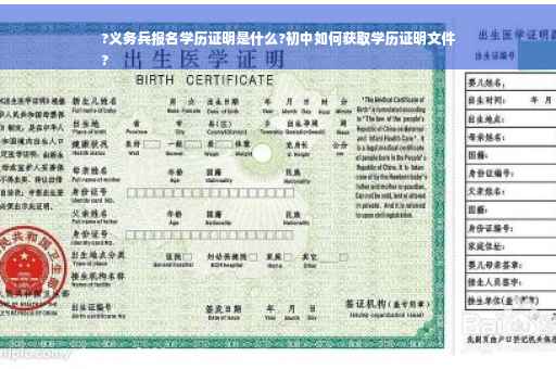 ?义务兵报名学历证明是什么?初中如何获取学历证明文件
?