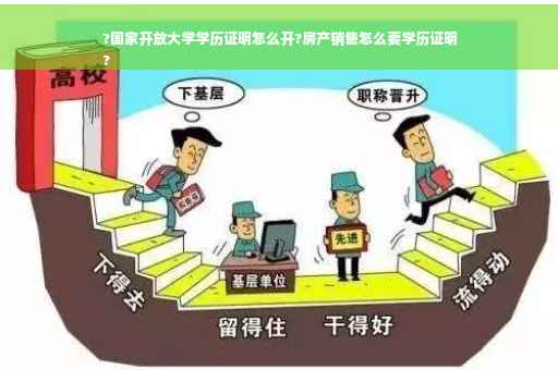 ?国家开放大学学历证明怎么开?房产销售怎么要学历证明
?