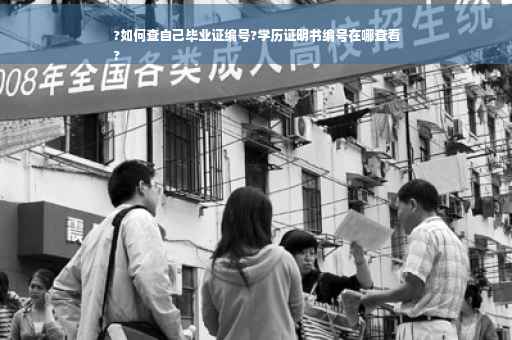 ?如何查自己毕业证编号?学历证明书编号在哪查看
?