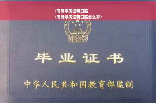 ?同等学历证明日照
?同等学历证明日照怎么弄?